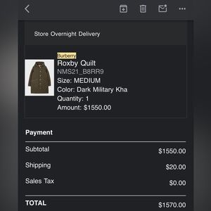 Burberry Roxby Quilt coat